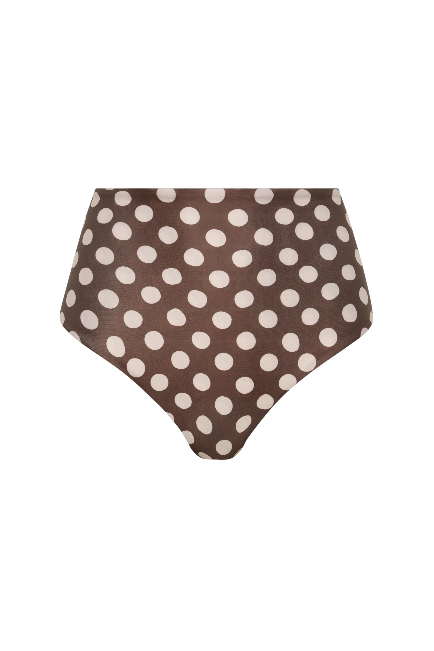 Co-op California Boutique Afonso Bikini Bottom in Chocolate Polka Dot