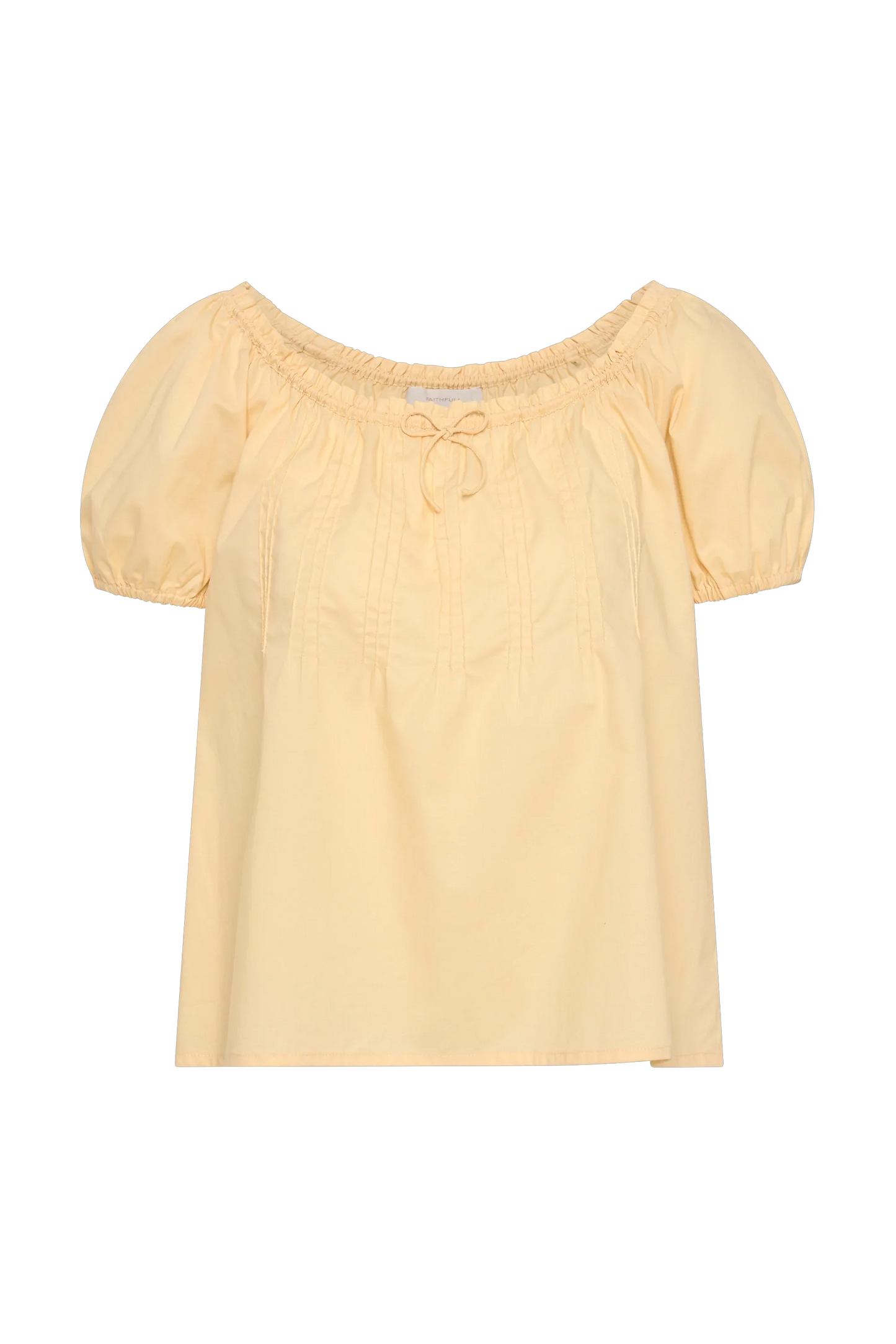 Co-op California Boutique Aurelia Cotton Top in Daffodil Yellow