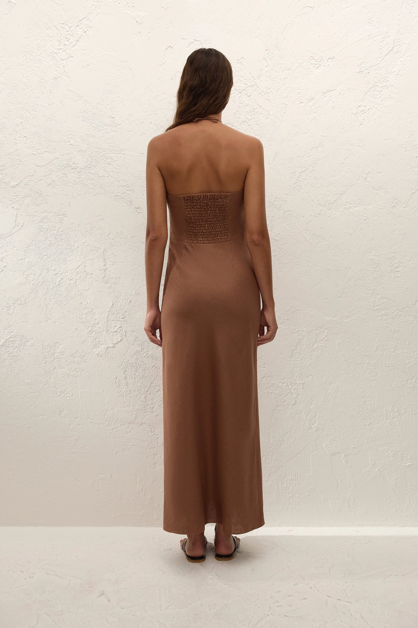 Co-op California Boutique Natalia Midi Dress in Cacao