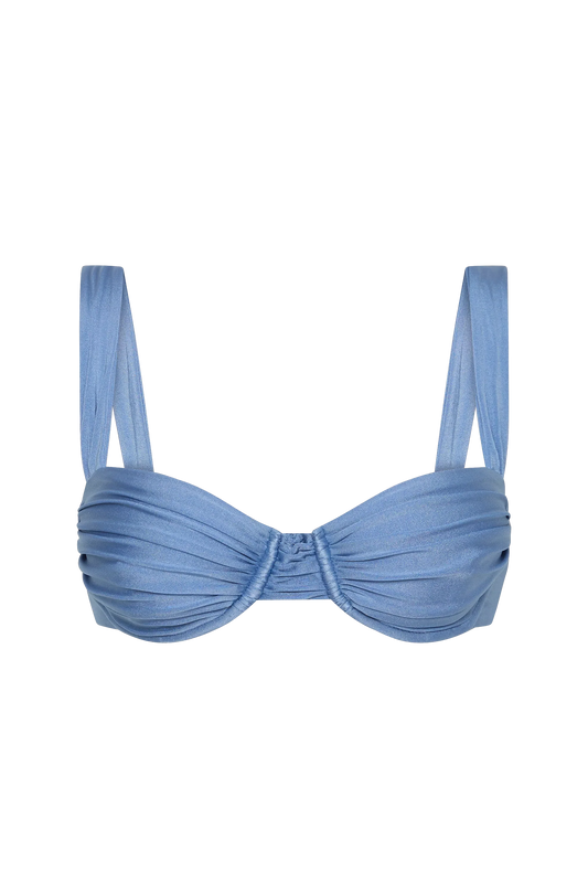 Co-op California Boutique Sol Bikini Top in Sapphire