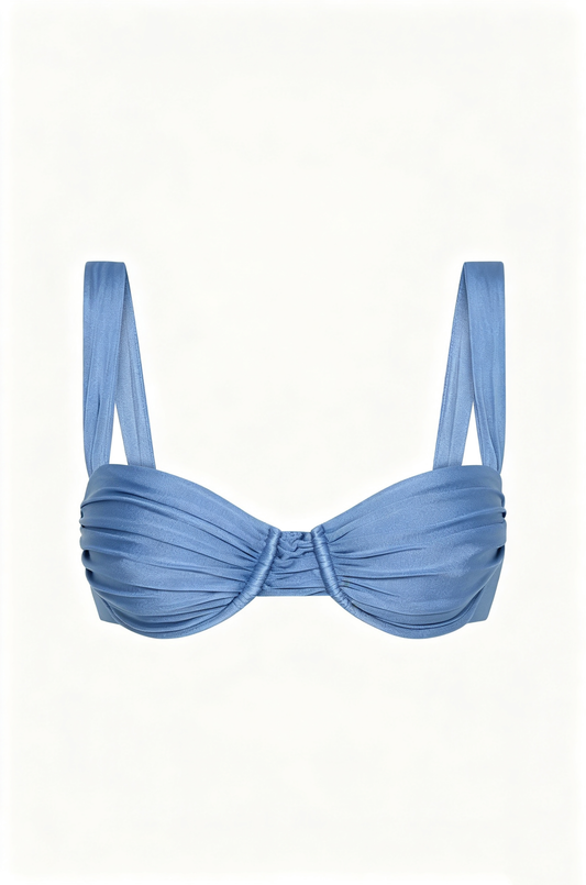 Co-op California Boutique Sol Bikini Top in Sapphire