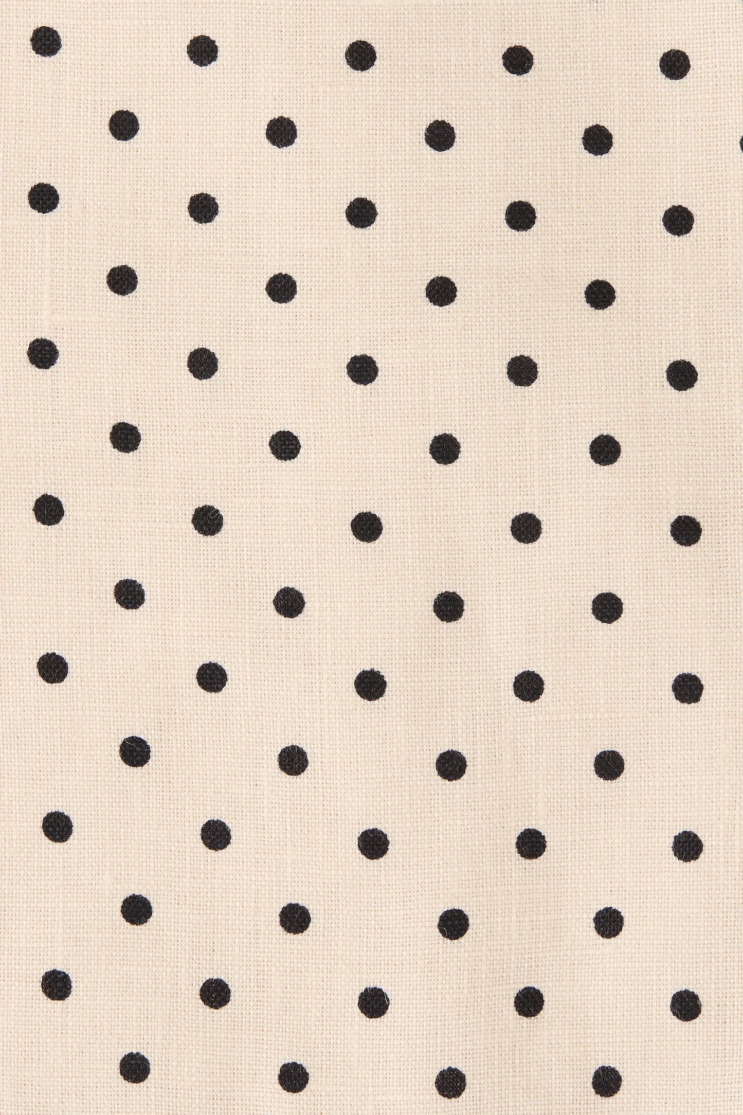 Co-op California Boutique Solana Maxi Dress - Cream Black Polka Dot Linen