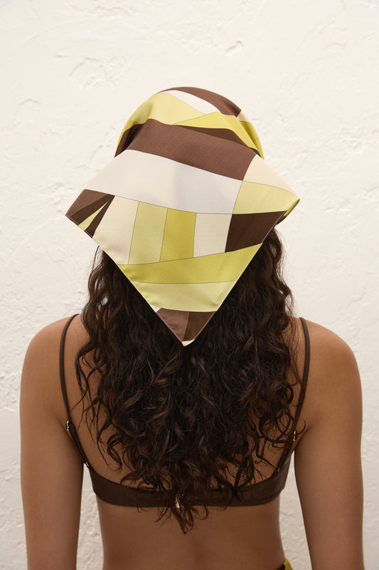 Co-op California Boutique Soleil Head Scarf Mila Geometric Print